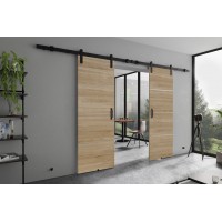 Dubultās bīdāmās durvis RETRO DUO PLUS Loft R, gaišais ozols Dubultās bīdāmās durvis RETRO DUO PLUS Loft R, gaišais ozols